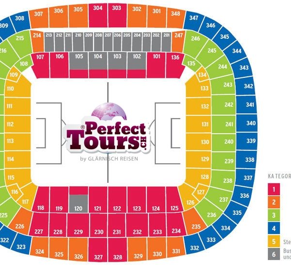 Stadionplan Perfect Tours Fussballreisen FC Bayern München