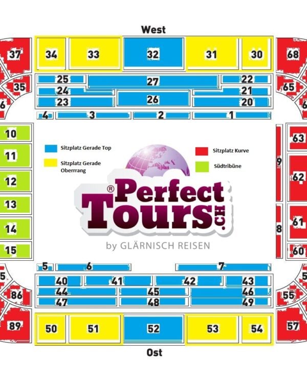 Stadionplan Fussballreisen Borussia Dortmund Perfect Tours