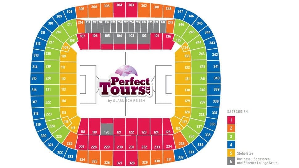 Stadionplan Perfect Tours Fussballreisen FC Bayern München