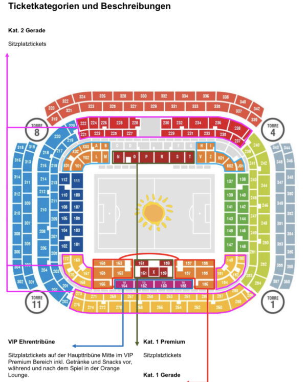 Stadionplan Inter Mailand Fussballreisen Inter Mailand Perfect Tours