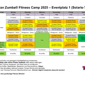 Stundenplan ZUMBA