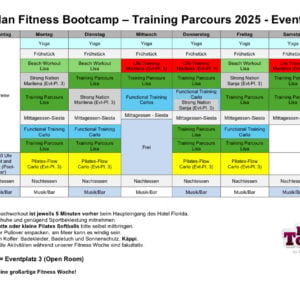 Stundenplan Bootcamp